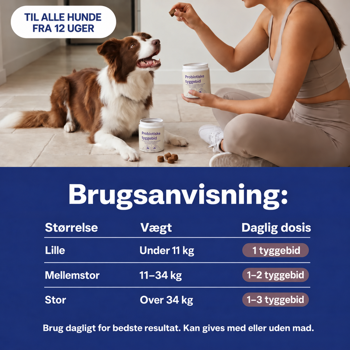 Daglig probiotisk tyggeben – til tarm- og fordøjelsessundhed