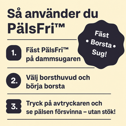 PelsFri™ Pelsplejebørste til Støvsuger