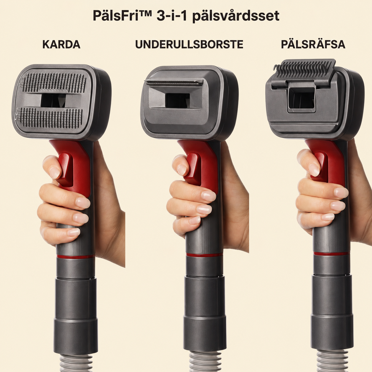 PelsFri™ Pelsplejebørste til Støvsuger
