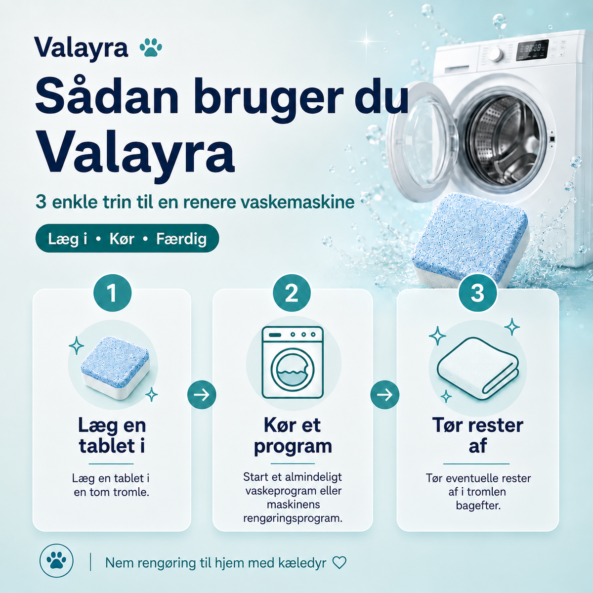 Valayra™ Vaskemaskinerens