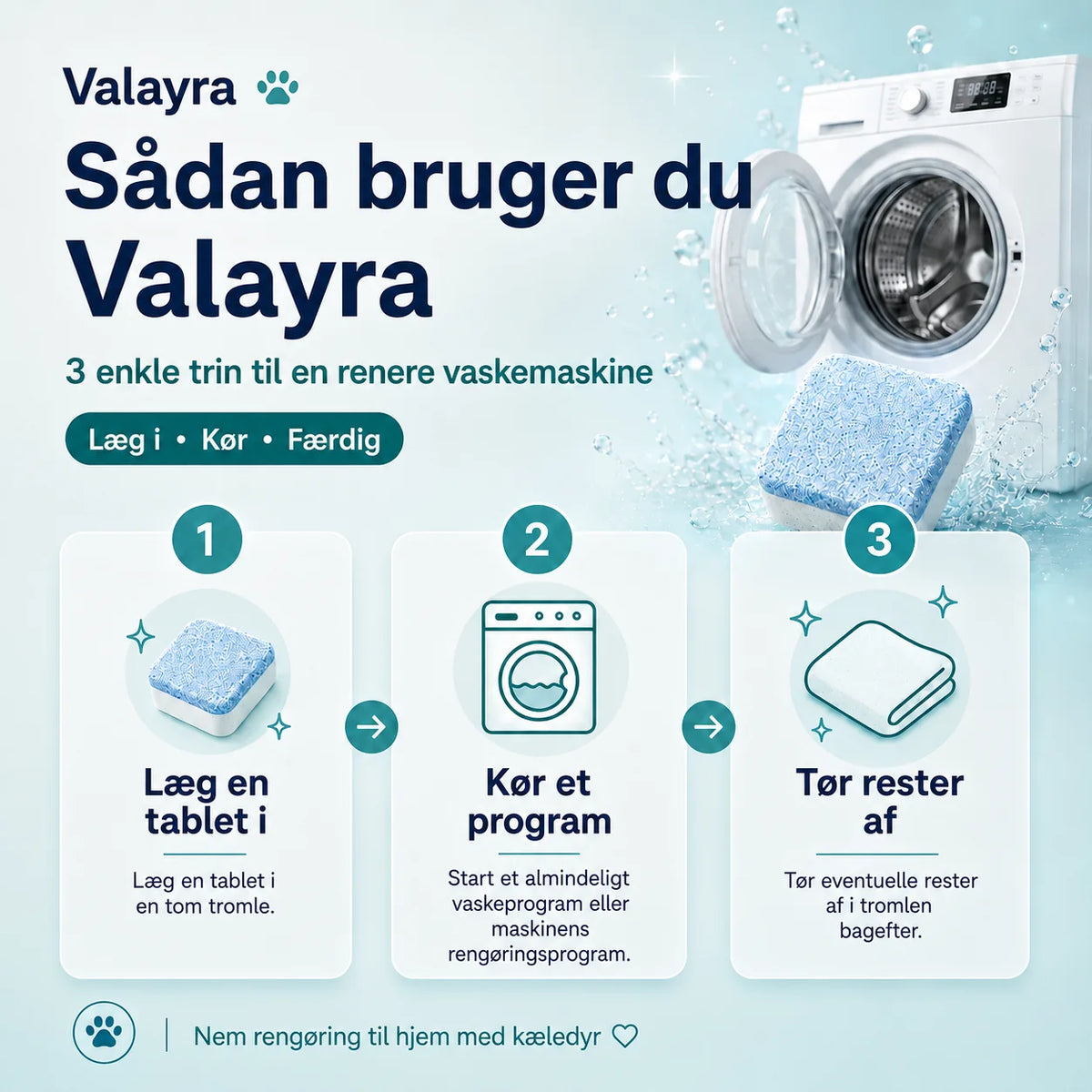 Valayra™ Vaskemaskinerens