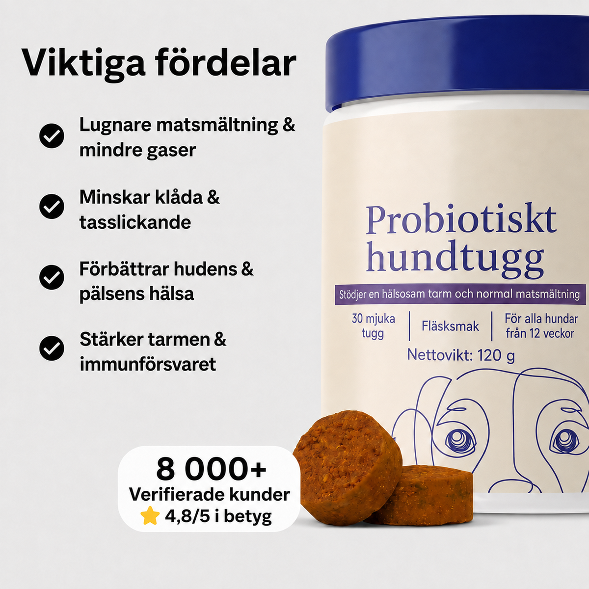 Dagligt Probiotisk Tyggestang – Til Tarm- og Fordøjelsessundhed